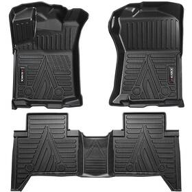 Akarck 883343703520 Floor Liner Mat For Toyota Tacoma 2018-2021 At Double Cab All Weather Tpe