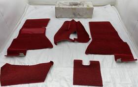 Cpd595902 Al Knoch 1956-57 Chevrolet Corvette Carpet Red Convertible Interior Floor Cover