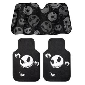 All Weather 741072008265 New Nightmare Before Christmas Jack 2pc Rubber Front Floor Mats And Auto Sun Shade