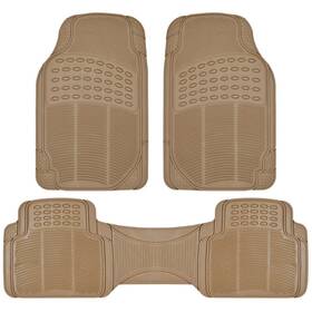 Of-583 All Weather Nvar Rubber Floor Mats Car Heavy Duty Liners Black Beige Or Gray