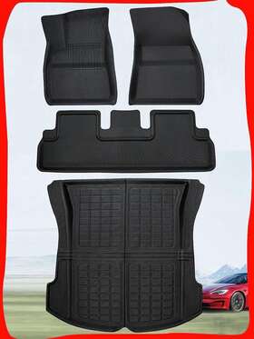Ts000868 All Weather Tesla Model 3 Floor Mats 2017-2023 4 Piece