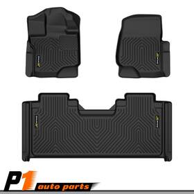 Allgood120519 Allgoodauto Floor Mats 2 Row Liner Set Fit For 2015-2025 Ford F-150 Supercab