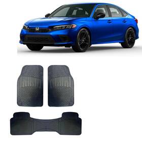 2343253 Altocars For All Honda Car Floor Mat Set 3pcs Heavy Duty