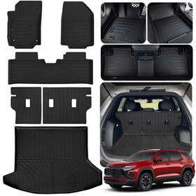 Al-25equinox Altravos Floor Liners And Cargo Backrest 2025 Chevy Equinox Fuel Full Set Mats