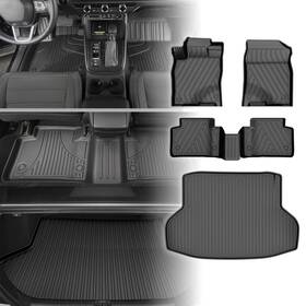 Fm-ho-003-zh-2 Aomsazto Fm-ho-003-zh-2%-aom Floor Mats And Trunk Liner Set For Honda Civic Sedan 2016-2021 All Weather Tpe