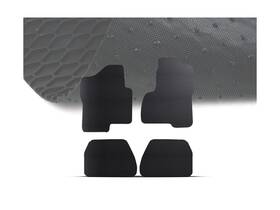 8707029 Armordillo Usa Honeycomb Hex All Weather Rubber Floor Mats 4 Pieces -