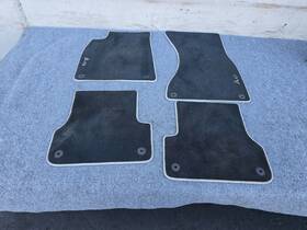 4g0061276 Audi Carpet Floor Mat Mats Set Black/gray 91k Oem 12-18 A6 A7 S6 S7