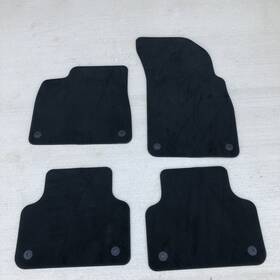 4m1863011fqa5 Audi 2017-2023 Q7 Carpet Car Mats 4pc Velour Original Gray Black 4m1863011fqa5 Audi 2017-2023 Q7 Carpet Car Mats 4pc Velour Original Gray Black