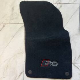 4m1863011h Audi Q8 Rsq8 Rs Velour Floor Mats Carpets 4pcs Fabric Embroidered Logo Lhd
