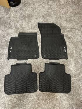 80a061511 Audi Oem 2018 2019 2020 2021 - 2024 Q5 All Weather Rubber Floor Mats Set