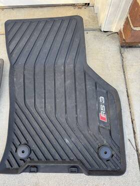 8v6061221 Audi Original 22-24 Rs3 A3 S3 Rubber Floor Mats All-weather Front And Rear 4 Pcs