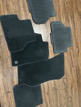 8w1863691bjs1 Audi A4 S4 2017-2021 Floor Mats Carpet Set Front And Rear Gray New