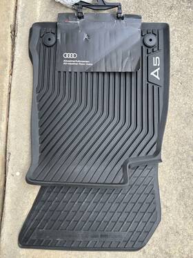 8w7.061.501.a Audi Brand New Oem 17-25 A5 Sportback All Weather Rubber Floor Mats Front Set