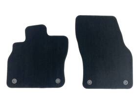 A018727 Audi 2019-2021-2023-2024 Q3 F3 Oem Factory Black Carpet 2pc Front Floor Mats
