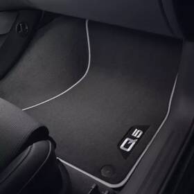 Audi Oem Accessories 8r1-061-275-mno Genuine Premium Textile Floor Mats Front - Gray