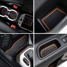 Tp02-jprmt-1153 Auovo Anti-dust Door Mats For Renegade Accessories 2015 2015-2017 Orange