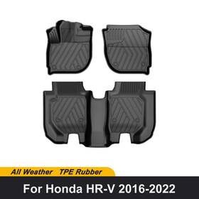 Fm-ho-004 Aut Car 3d Floor Mats Liners Carpet All Weather For 2016-2022 Honda Hr-v Tpe Rubber