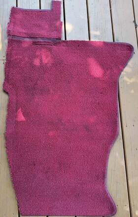 13711 Auto Custom Carpets Inc. 1961-1962 Corvette C1 Red Carpet Replacement - Loop Complete Fit Used