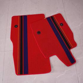 Autogirls2023 C8a000004c Front Car Floor Mats For Corvette C8 2020-2024 Waterproof Red Carpet Rugs Liner