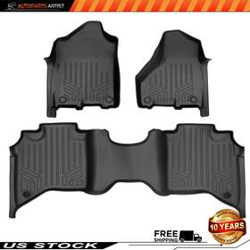 Artist3798004 Autoparts-artist Custom Floor Mats Liners Set For 2019 2020 2021 Ram 2500/3500 Crew Cab Black
