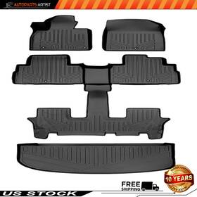 Artist3799517 Autoparts-artist Floor Mats And Trunk Liner For Kia Telluride 2020-2023 Unfolded 3rd Row Seats