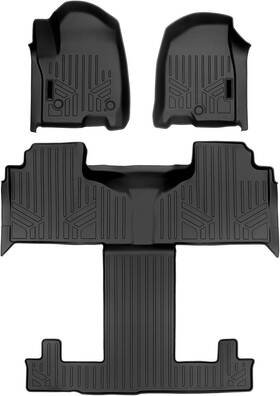 Es01e031116 Autoparts-artist 3 Row Liner Set For 2021-2023 Chevrolet Tahoe/gmc Yukon With 2nd Bucket Seats