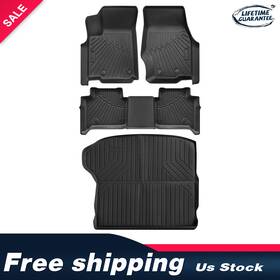 Autoparts-maintenance-shop 810038823218 All Weather Floor Mats Liners For 2022-2023 Jeep Grand Cherokee Front&rear&trunk