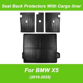Bm-x5-2019 Autopartsellonline Cargo Liner With Rear Seat Back Protector Set For 2019-2025 Bmw X5 Accessory
