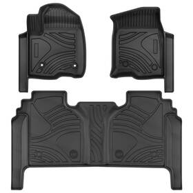 Maautsmm2q Autosaver88 2019-2025 Chevy Silverado 1500 Floor Mats Black Liners For Crew Cab