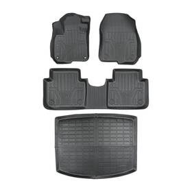 Bck48257k Backye Floor Mats&cargo Liner Black For Honda Cr-v 2017-2022 Tpe Carpet All-weather New