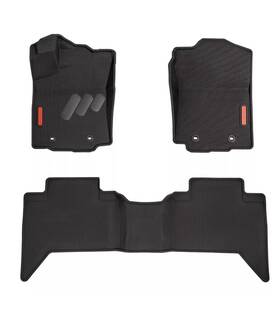 Blty-bl-ta33r Baselayer Front And Rear Floor Mats For Toyota Tacoma Double Cab 2016-2023