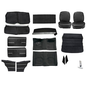 92610608 Basic Black Interior Kit 1968 Camaro Coupe Bucket Seats