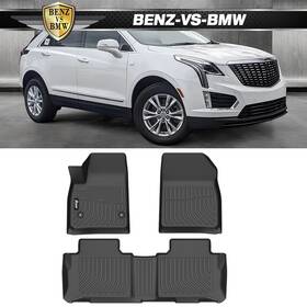 Bnz-cpd-cvbz19-1-bk Benz-vs-bmw Fits 19-25 Chevy Blazer 17-25 Xt5 Gmc Acadia 5-seat Tpe 3d Floor Mats Liner