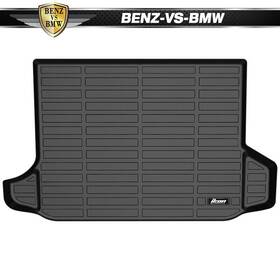 Bnz-cpt1-cveq18-1-bk Benz-vs-bmw Trunk Mat Fits 18-24 Chevy Equinox Gmc Terrain 3d Heavy Duty Cargo Liner Tpe