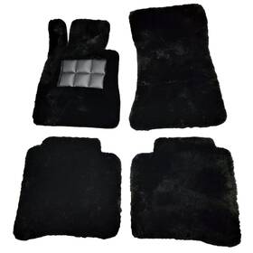 21520 Bespoke Edition Genuine Sheepskin Floor Mats For 2023-24 Bmw 740i 760i I7 Xdrive60 M7 7 Series