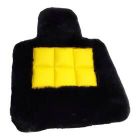 Be-lam-bsk-26 Bespoke Edition Black Sheepskin Leather Floor Mats For Lamborghini All Models