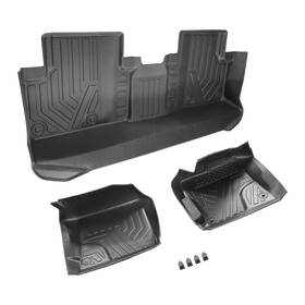 0pastv Bfo Floor Liner Mats Waterproof Fit For Honda Civic 2012- 2015 Tpe All Season Black