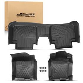 Fnms7q Bfo All Season Black Floor Liner Mats Waterproof For Honda Accord Sedan 2013-17 Safe