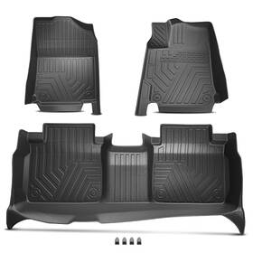 L01mw6 Bfo Front And 2nd Row Floor Liner Set Tpe Rubber For Toyota Camry 2012-2017 Black