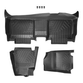Lnga5c Bfo Front And 2nd Row Floor Liner Set Tpe Rubber For Toyota Camry 2012-2017 Black