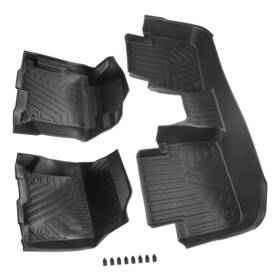 Pu4y6r Bfo Floor Mats For Honda Accord Sedan Black Rubber Waterproof Liner 3pcs 2013-2017