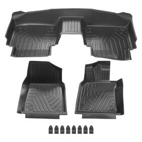 Ql34zs Bfo All Season Black Floor Liner Mats Waterproof For Toyota Camry 2018-2021 2022-23