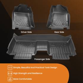 Rnto5f Bfo Car Floor Mats Front And Rear For Toyota Camry 2007-2011 Direct Replacement
