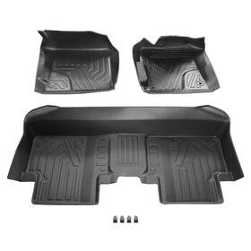 Vre2uy Bfo Floor Mats Liners Black Tpe All Weather For Honda Civic 2012 2013-2015 Anti-slip