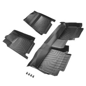 Wme5u3 Bfo Front And 2nd Row Floor Liner Set Tpe Rubber For Toyota Camry 2012-2017 Black