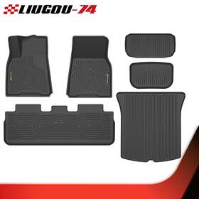 Big426962 Big-wheel Tpe Floor Mats Cargo Trunk Liners Fit For 2020-2024 Tesla Model Y All-weather