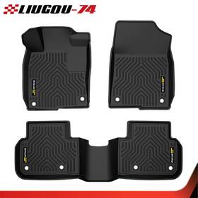 Big642529 Big-wheel Floor Mats Liner Set Fit For 2022-2025 Honda Civic Sedan All Weather Tpe Rubber