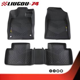 Big69323 Big-wheel Fit For Honda Civic Sedan And Hatchback 16-21 All Weather Floor Mats Liners Tpe