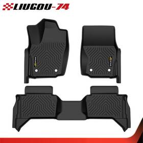 Big726147 Big-wheel Tpe All Weather Rubber Car Floor Mats Fit For 2024-2025 Toyota Tacoma Double Cab