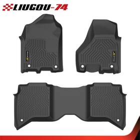 Big726604 Big-wheel Tpe Car Floor Mats Liners Fit For 2019-2024 Ram 2500/3500 Crew Cab All Weather